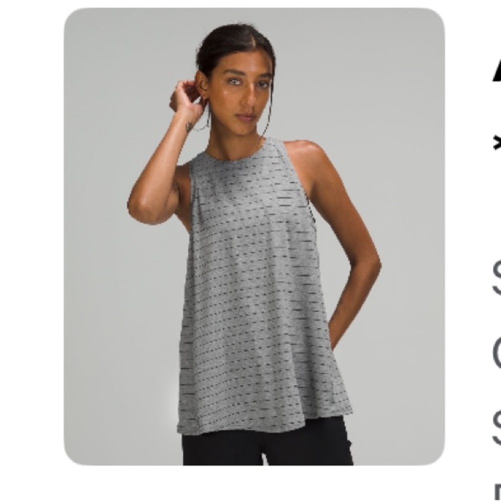 EUC Lululemon Open Back All Tied Up Tank Top